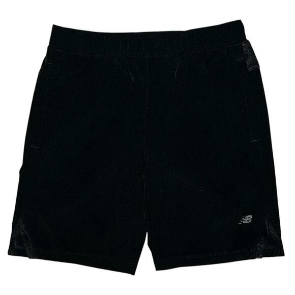 New Balance Black Athletic Training Shorts Boy's Medium 10/12 - Picture 1 of 6